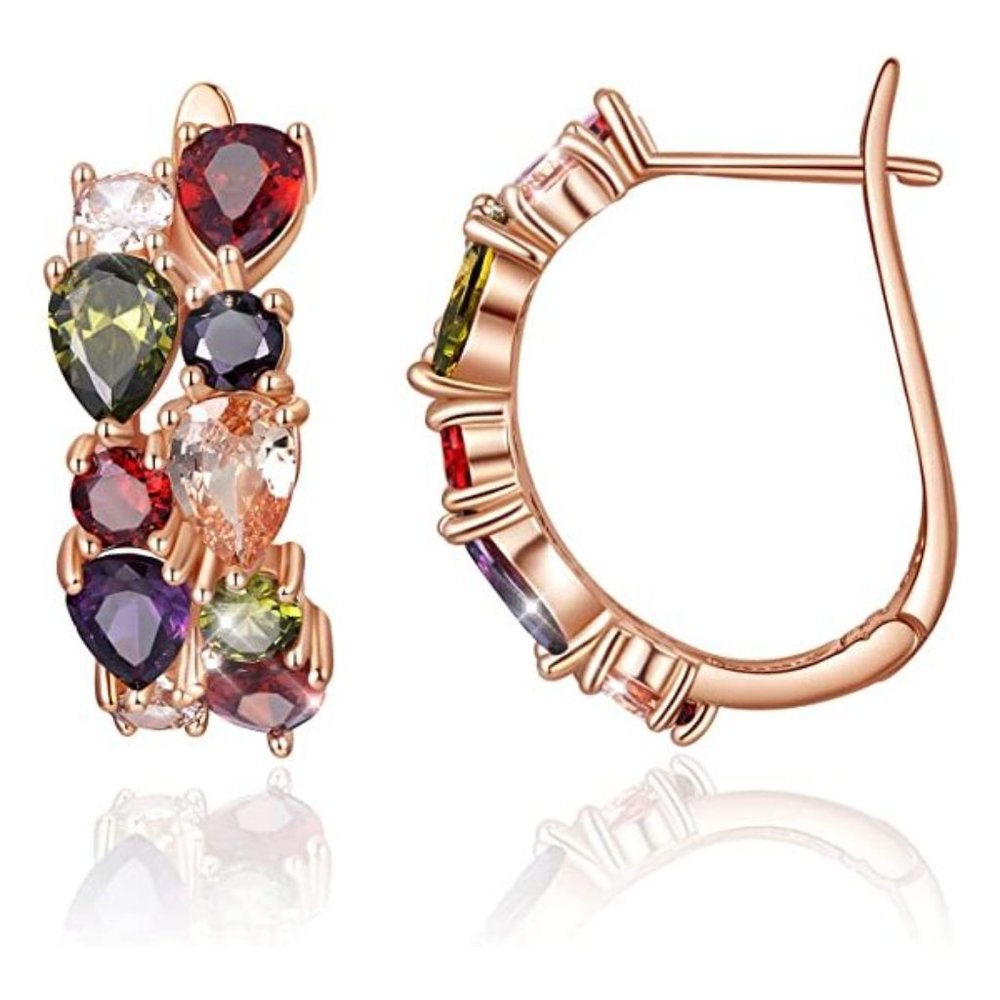 NEW Sparkling Bling Swarovski Crystal Earrings - Picture 3 of 8